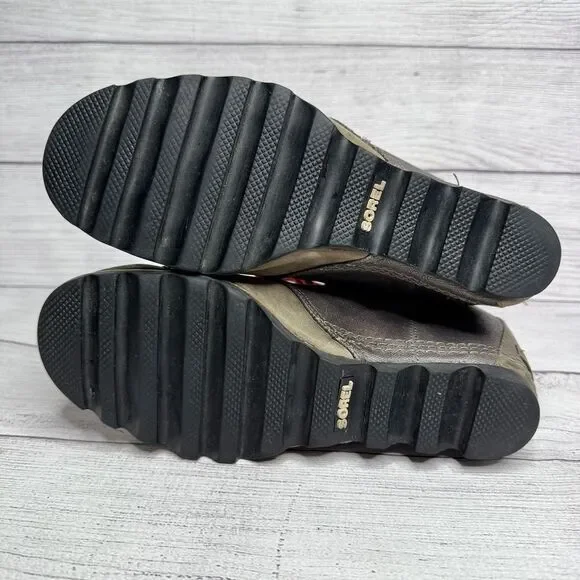 Sorel 1964 Premium Wedge Boots size 9 Canvas Leather Lace Up Waterproof Boots - Picture 6 of 6